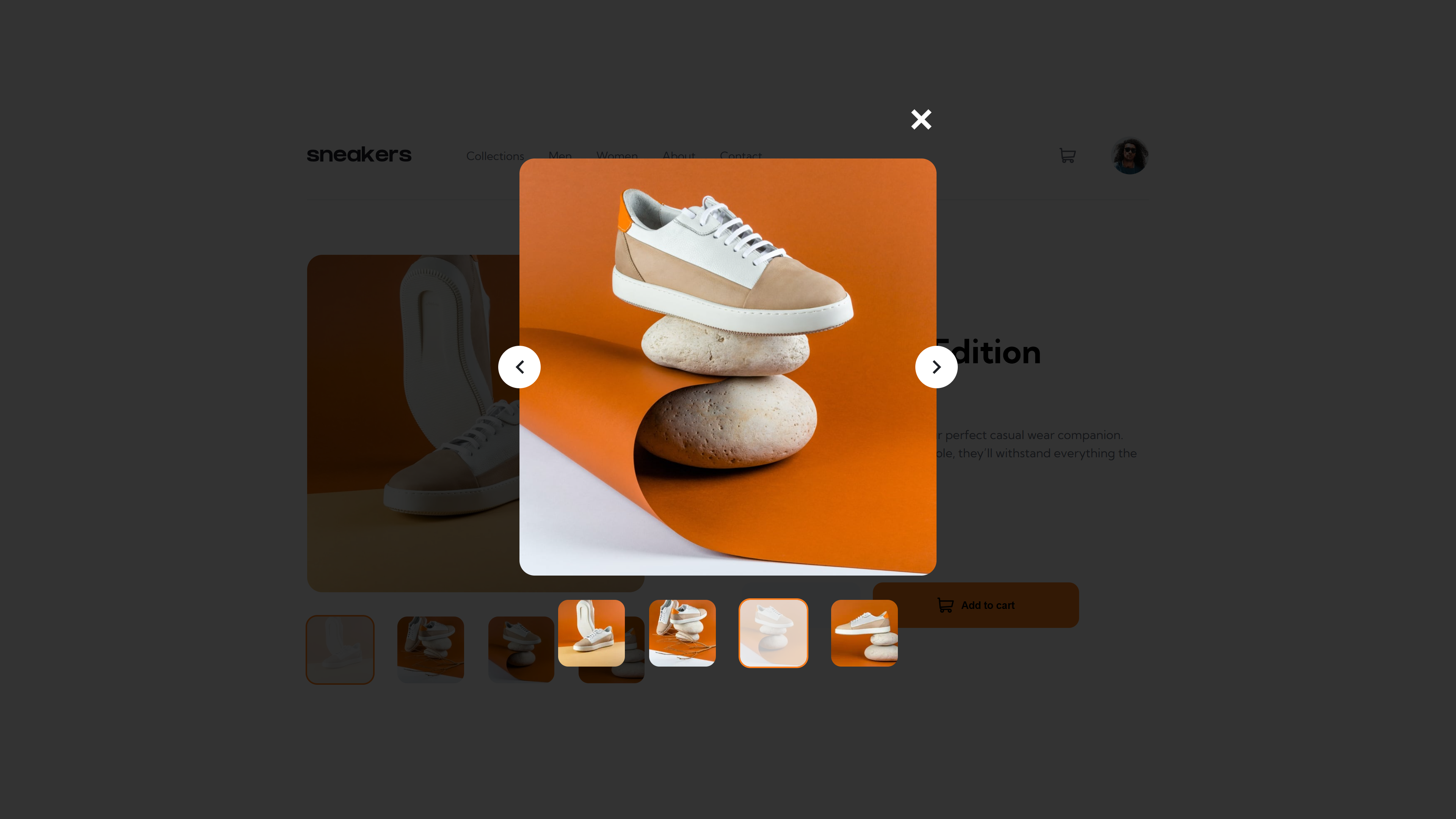 Gallery overlay - choosing image