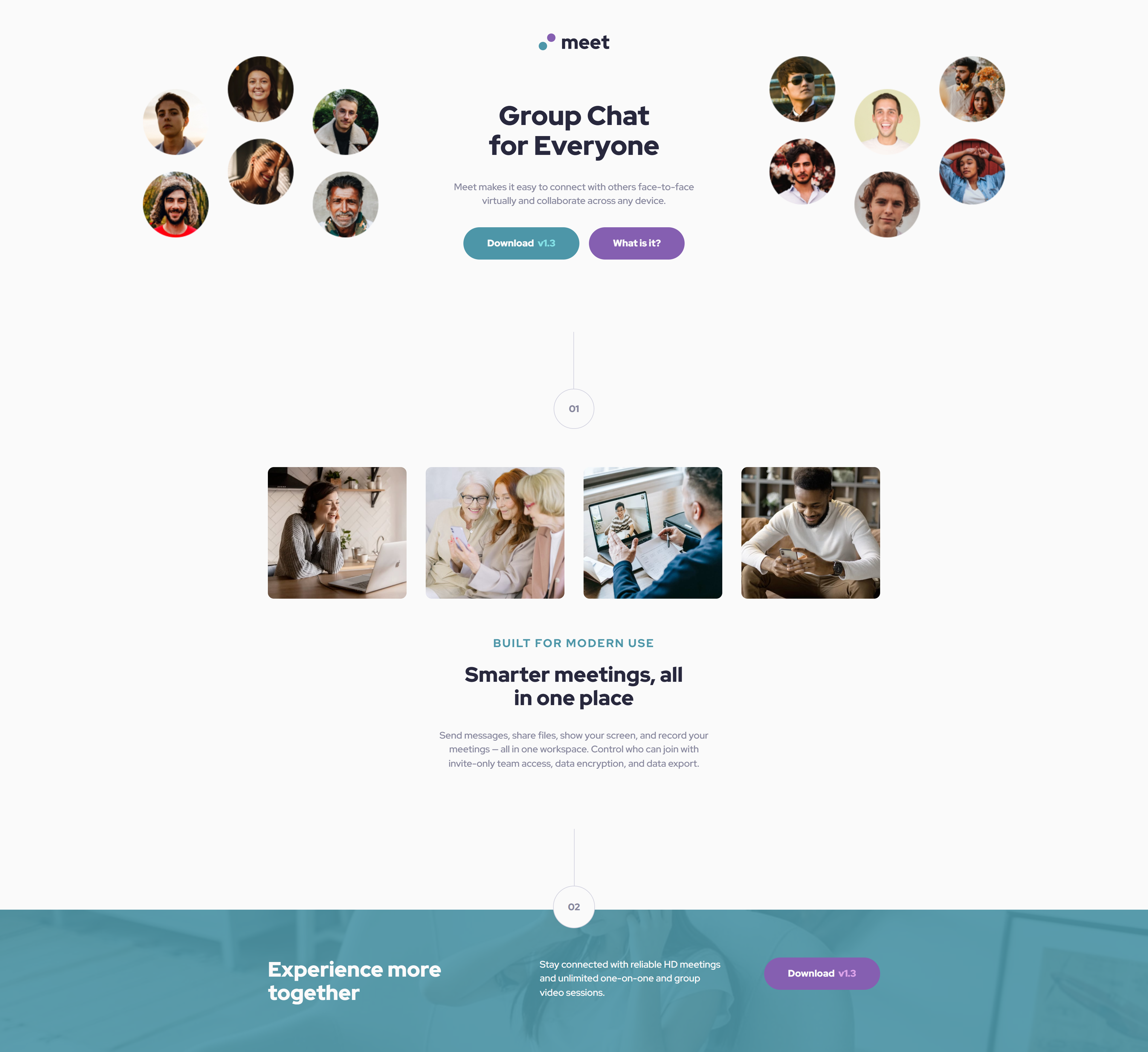 Meet Landing Page