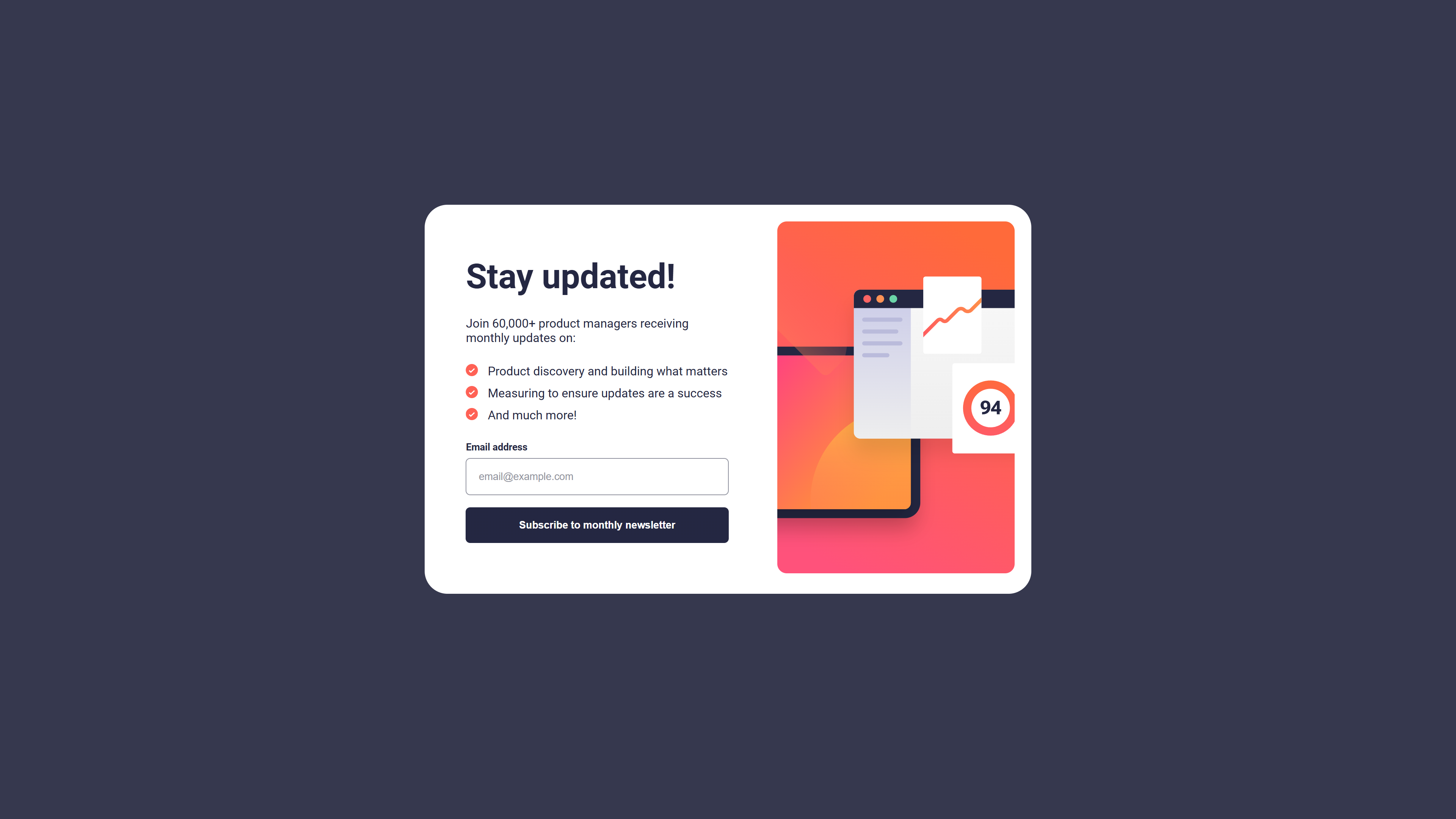 Newsletter Sign-up Form