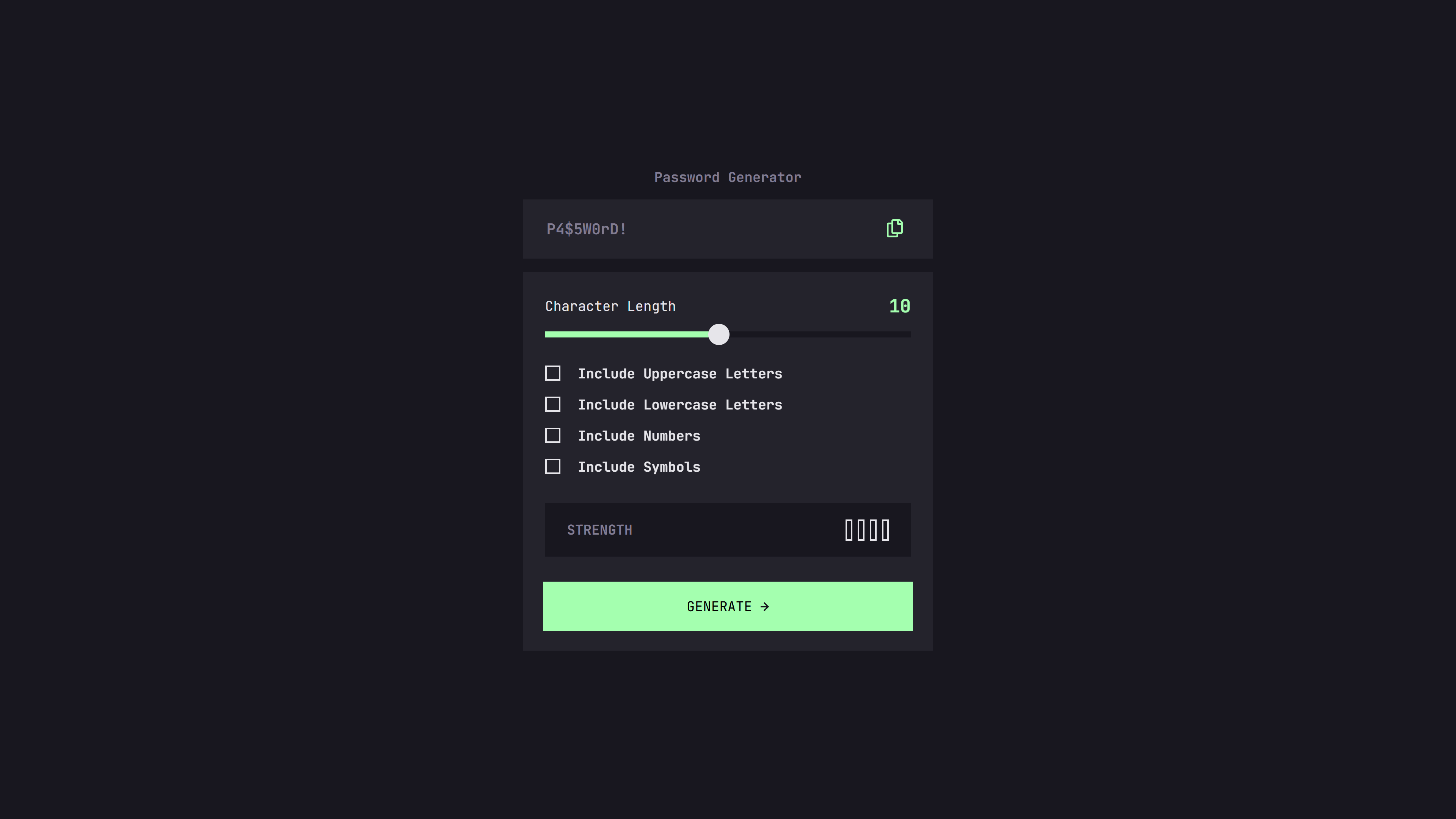Password Generator App
